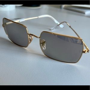 Ray-Ban Gold and Gray Sunglasses